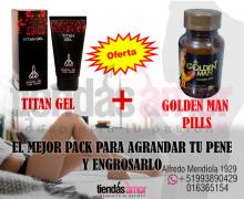 AGRANDA TU PENE RAPIDO GOLDEN MAN Y TITAN GEL